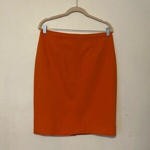 Ann Taylor Vibrant Orange Pencil Skirt